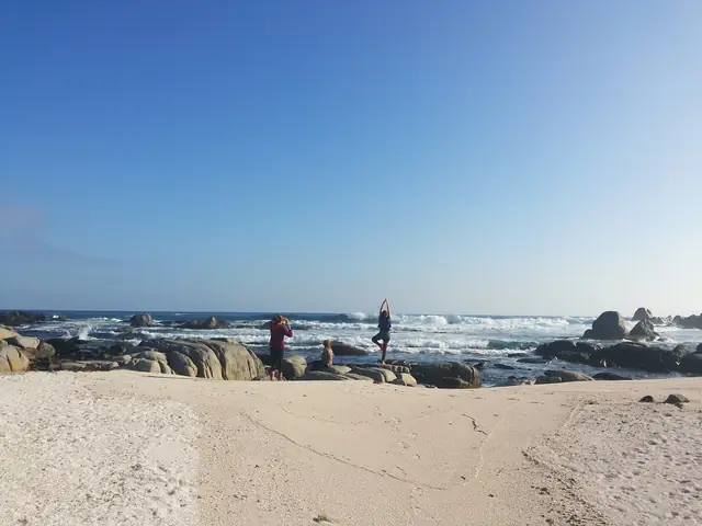 Playa rocosa de Huasco en un día soleado